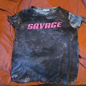 Streetwear Society Charcoal and Neon Pink Tee